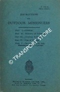 Instructions for Outdoor Messengers [1937] by Post Office